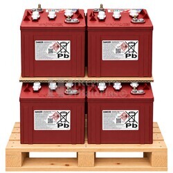 Bater�as Trojan T-105 Plus | Pack 4 Unidades 6 Voltios 250 Amperios C10